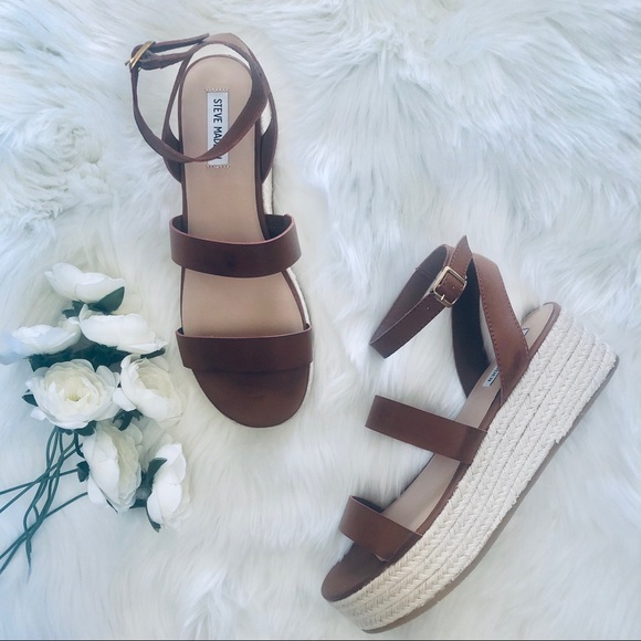 Steve Madden Shoes - Steve Madden | Cognac Platform Espadrilles